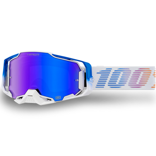 100% Armega Goggles - Neo (HiPER Mirror Blue Lens)