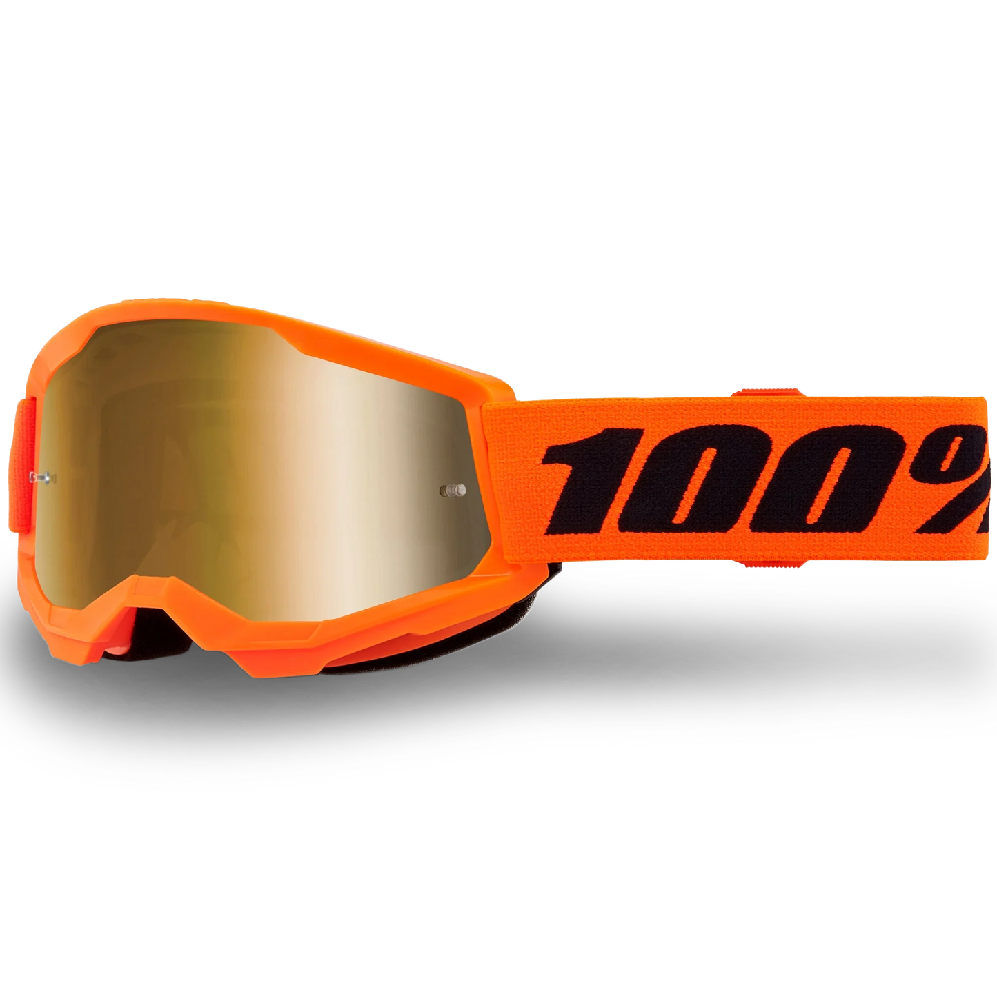 100% Youth Strata 2 Goggles - Neon Orange (Mirror Gold Lens)