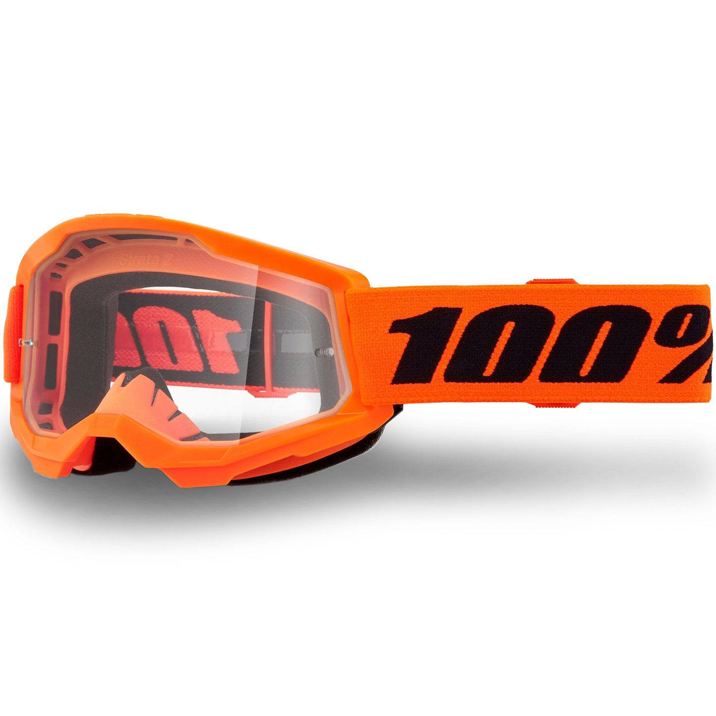 100% Youth Strata 2 Goggles - Neon Orange (Mirror Gold Lens)