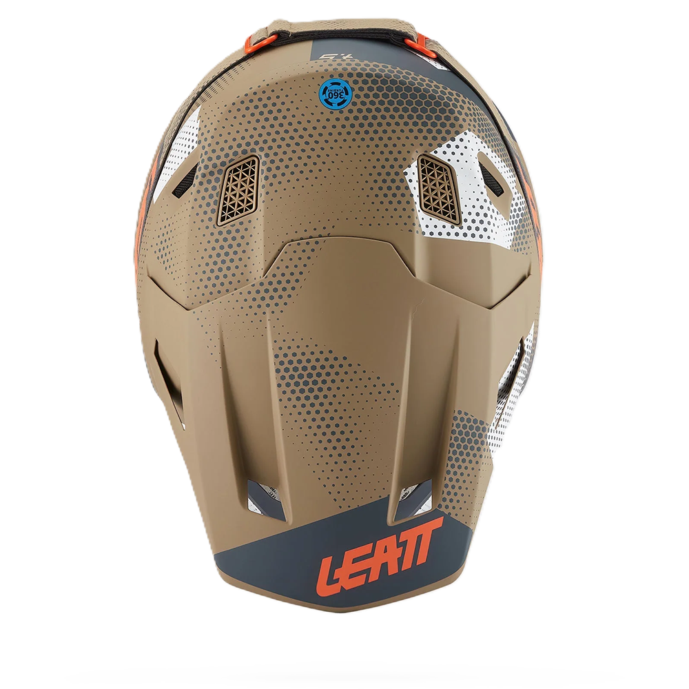 Leatt Moto 7.5 Helmet and 4.5 Goggles (Camo Khaki Brown V27)