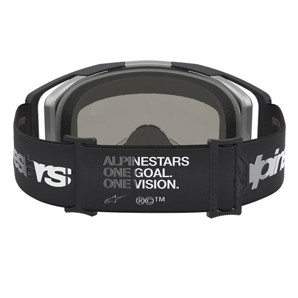 Alpinestars Vision 8 Amber Goggles - Black Silver (Mirror Silver Lens)