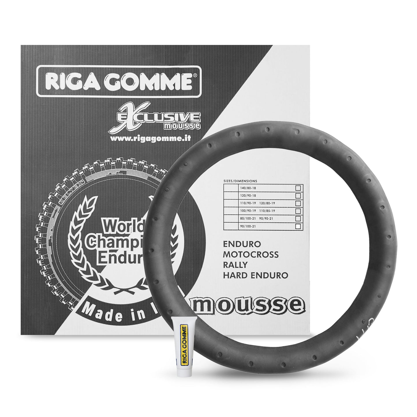 Riga Gomme Standard Mousse Front (90/100-21)