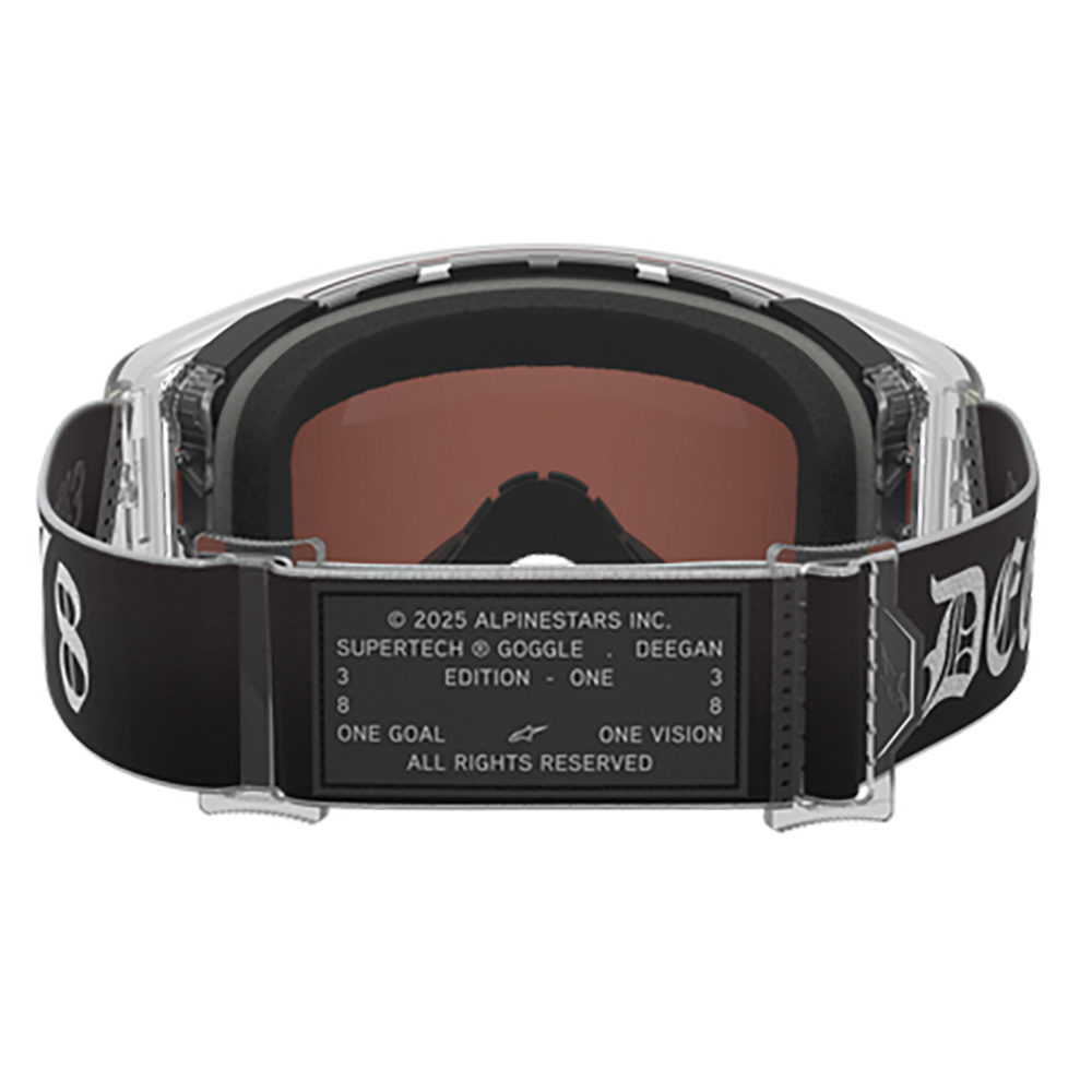 Alpinestars Supertech Vision Goggle DNGR38 XXV - Black Silver (Mirror Silver Lens)