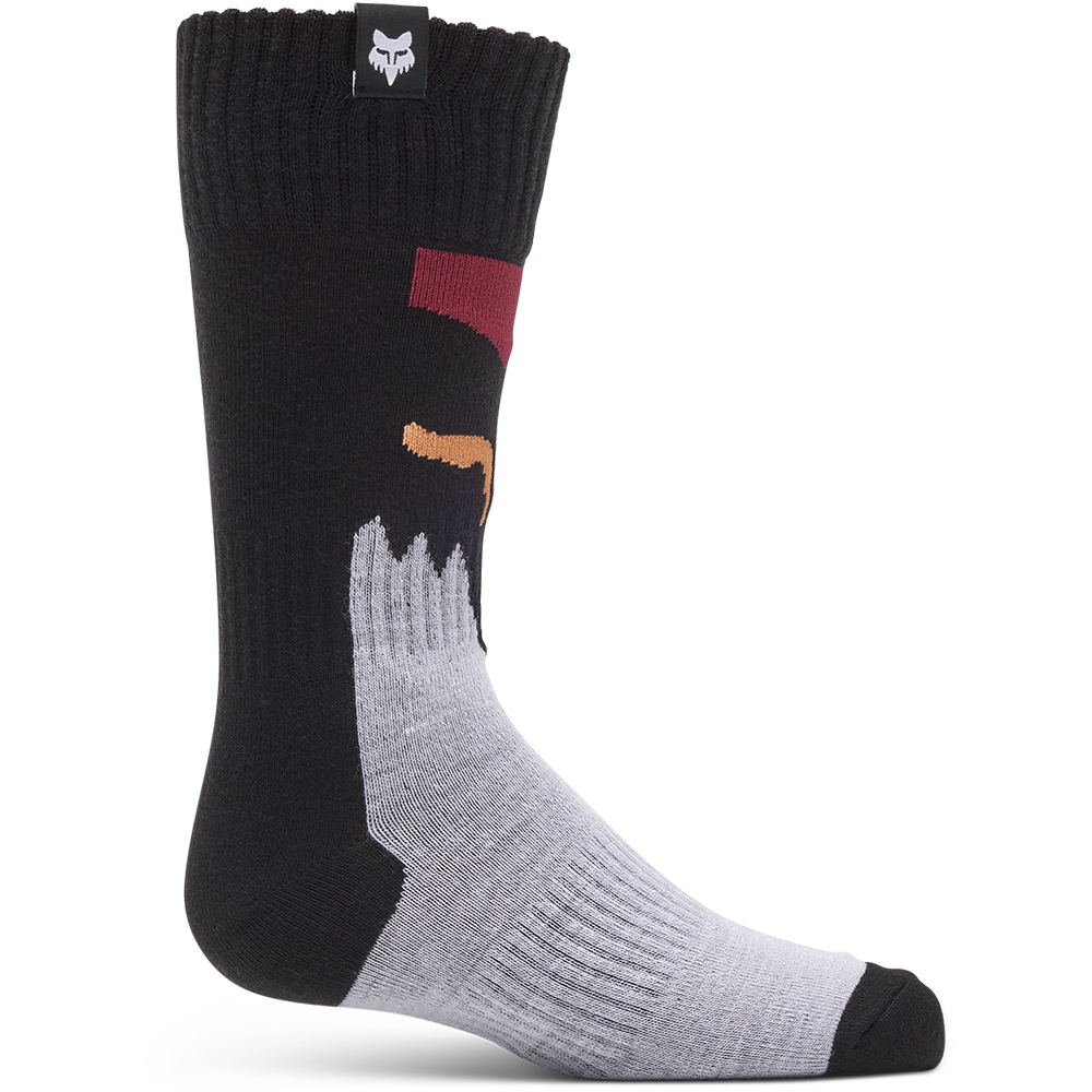Fox 180 Youth Flora Socks (Black/White)