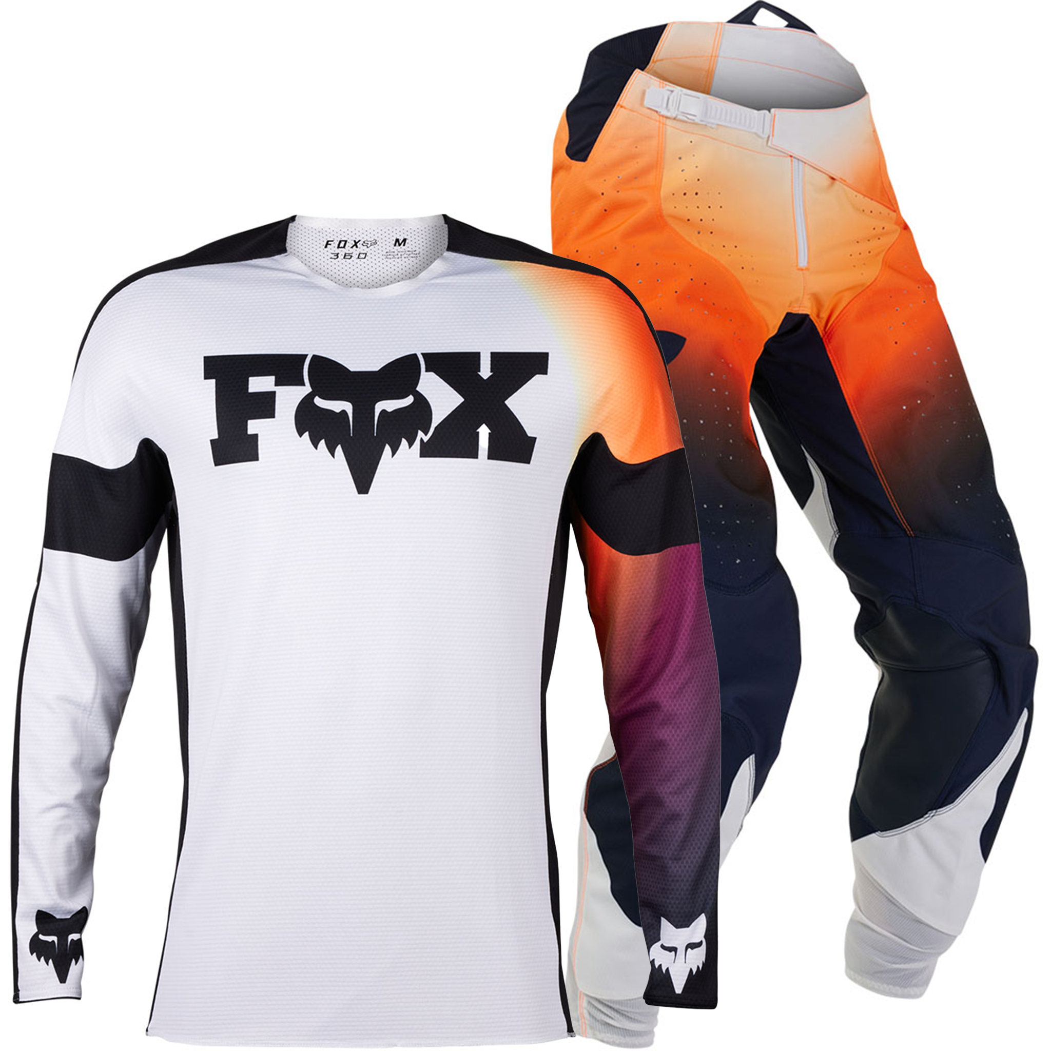 Fox 360 Streak Gear Combo (White) – GO-MX Fox 360 Streak Gear Combo (White) – GO-MX