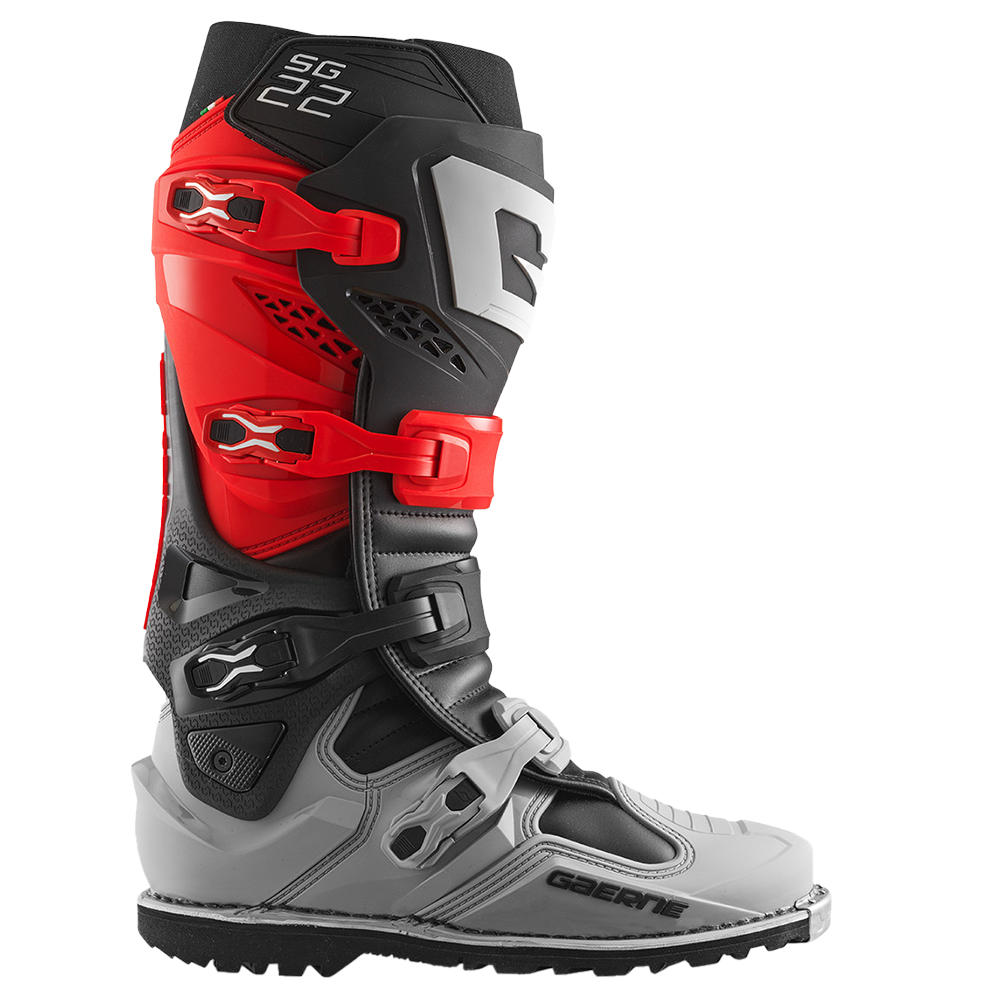 Gaerne SG22 Boots Gor-tex Enduro (Red Black Grey)