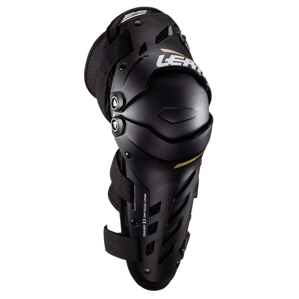Leatt Dual Axis Knee & Shin Guards Junior - Pair (Black)