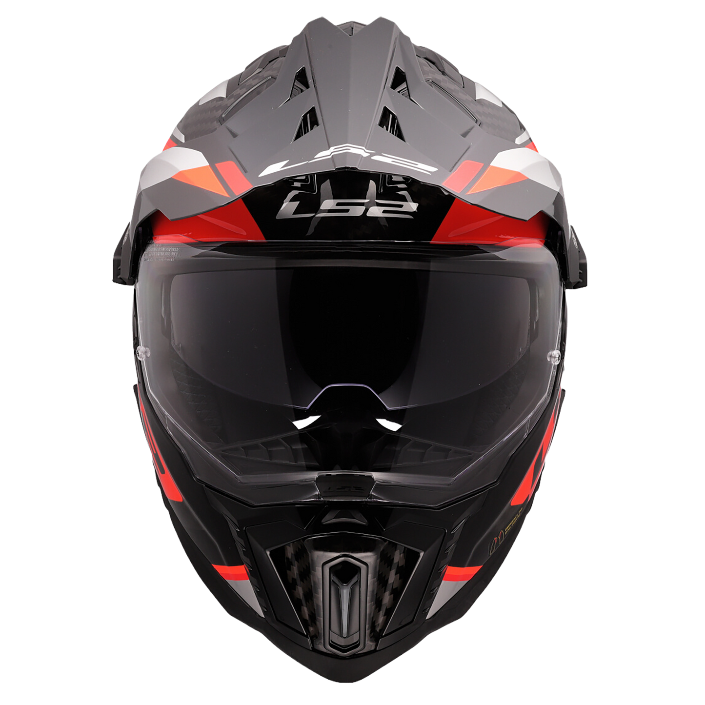 LS2 MX701 Explorer Carbon Helmet (Gloss Orange)