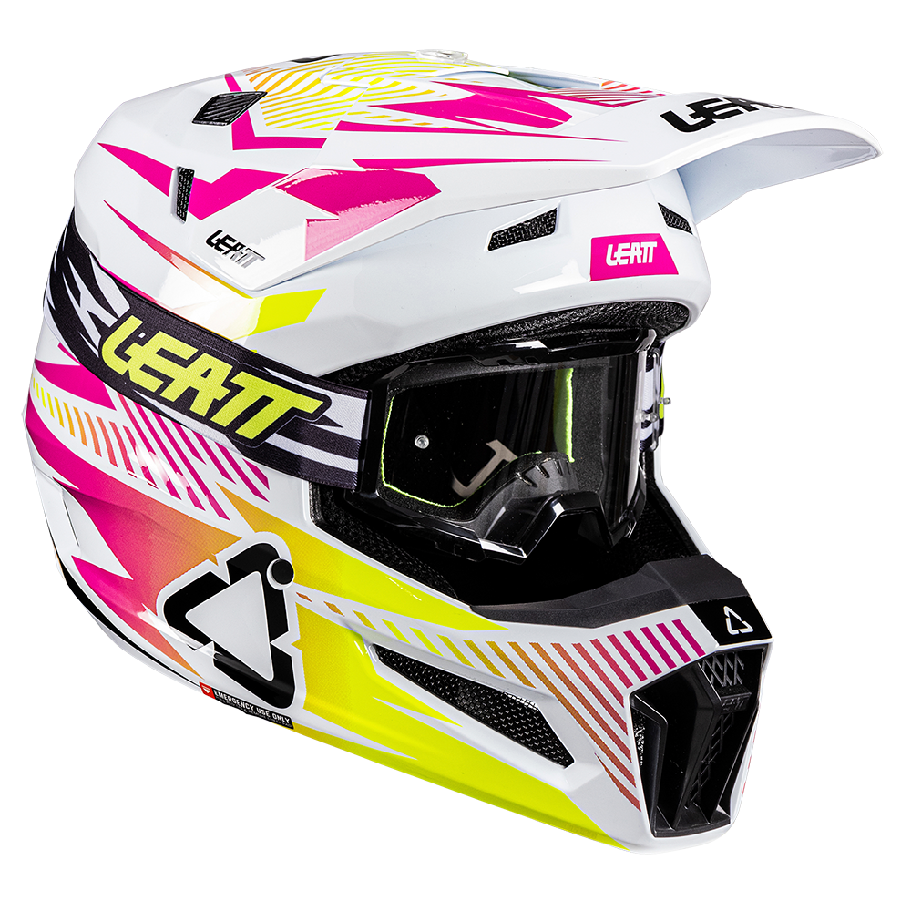 Leatt Moto 3.5 Helmet and 3.5 Goggles (Pink V26)