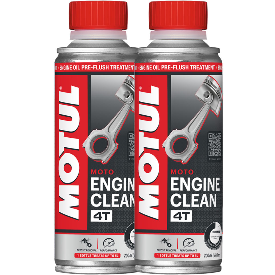 *Multi-Pack* 2 x Motul 4T Engine Clean Moto (200ml)