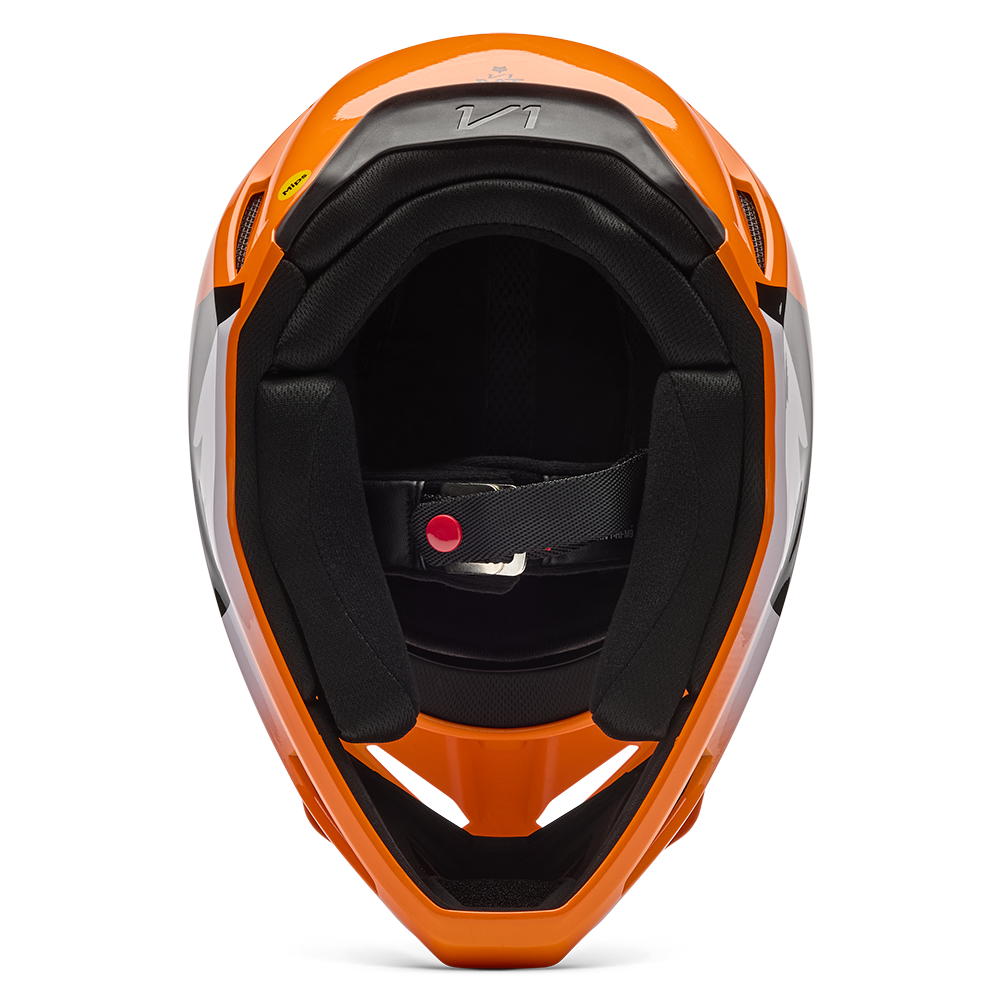 Fox V1 Shield Helmet - (Flo Orange)
