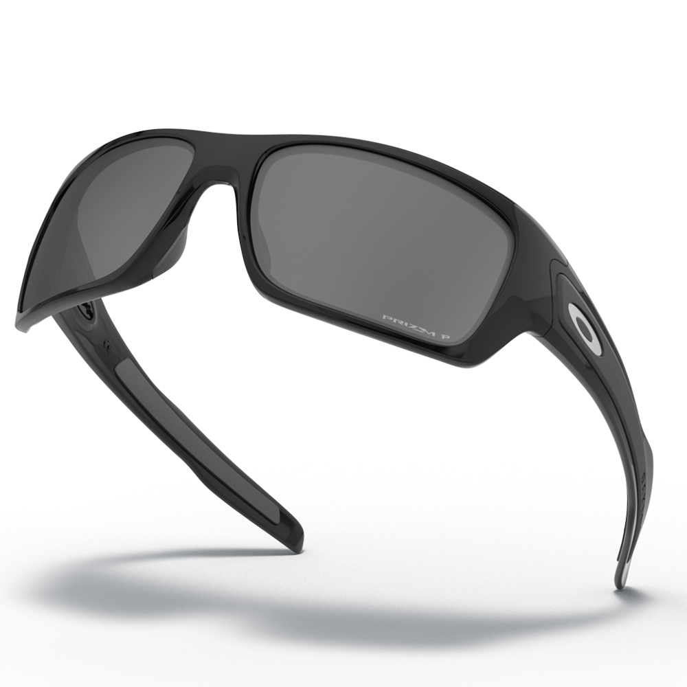 Oakley Turbine Sunglasses - Prizm Black Polarized Lenses (Polished Black Frame)