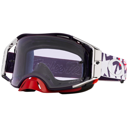 Oakley Airbrake Troy Lee Designs Goggles - Prizm MX Low Light Lens (White/Blue Stars)