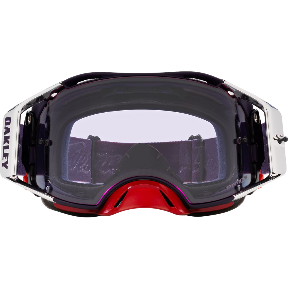 Oakley Airbrake Troy Lee Designs Goggles - Prizm MX Low Light Lens (White/Blue Stars)