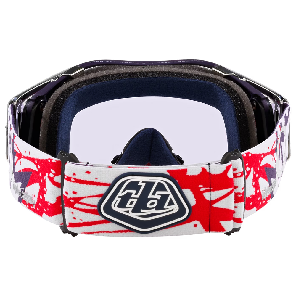 Oakley Airbrake Troy Lee Designs Goggles - Prizm MX Low Light Lens (White/Blue Stars)