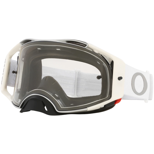 Oakley Airbrake Tuff Blocks Goggles - Clear Lens (White)