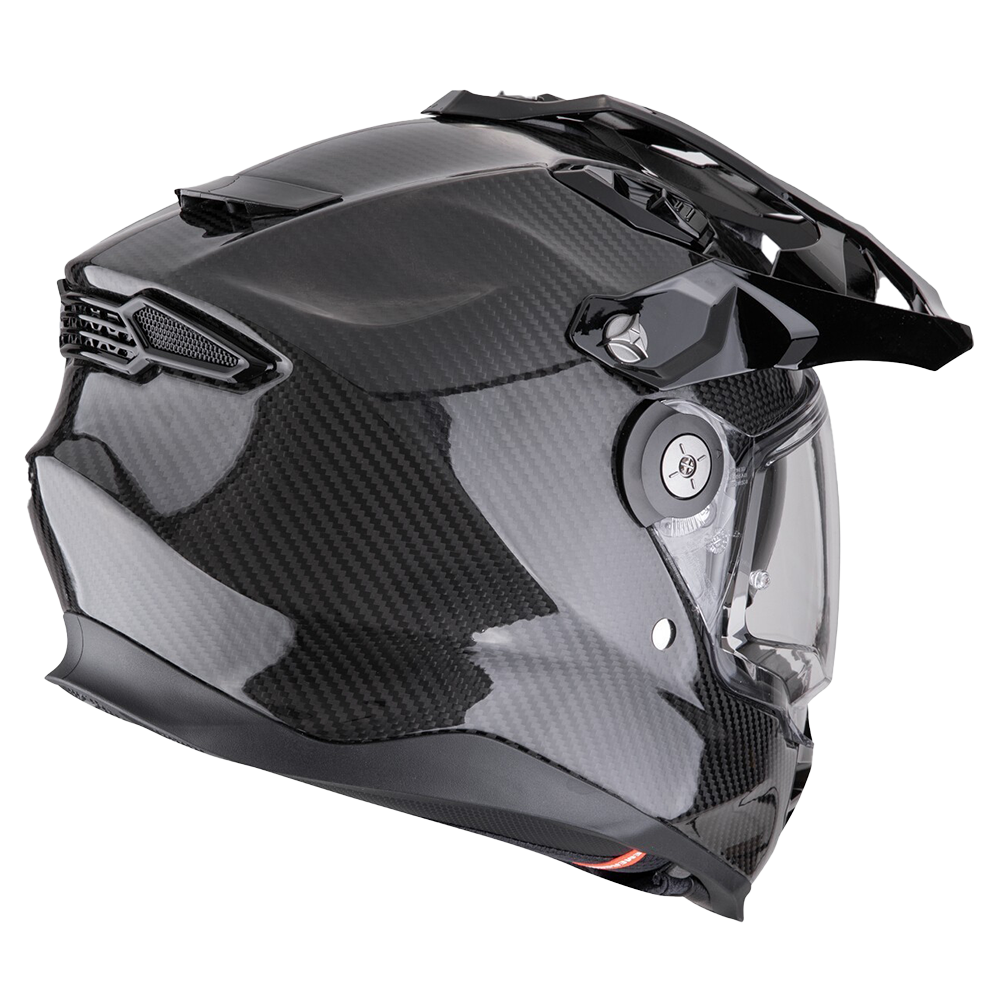 Scorpion ADF-9000 Carbon Air Adventure Helmet (Solid Black) Gloss