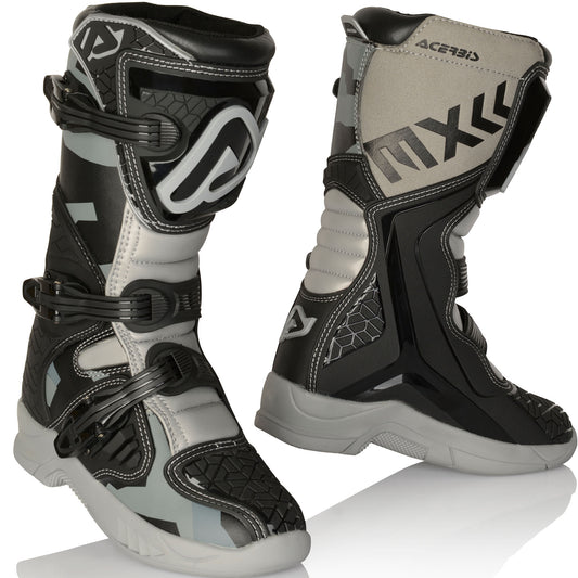 Acerbis Youth X-Team Jr Boots (Black/Grey)