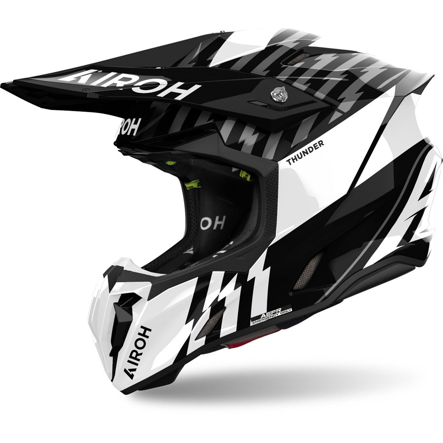 Airoh Twist 3 Thunder Helmet (Black/White Gloss)