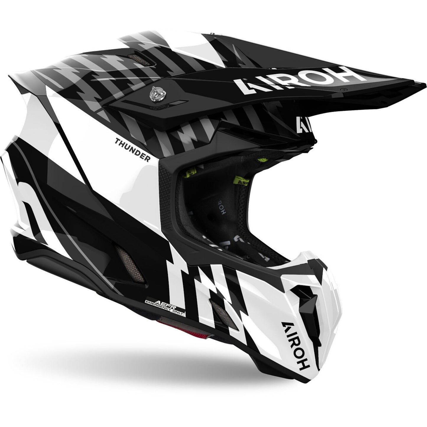 Airoh Twist 3 Thunder Helmet (Black/White Gloss)