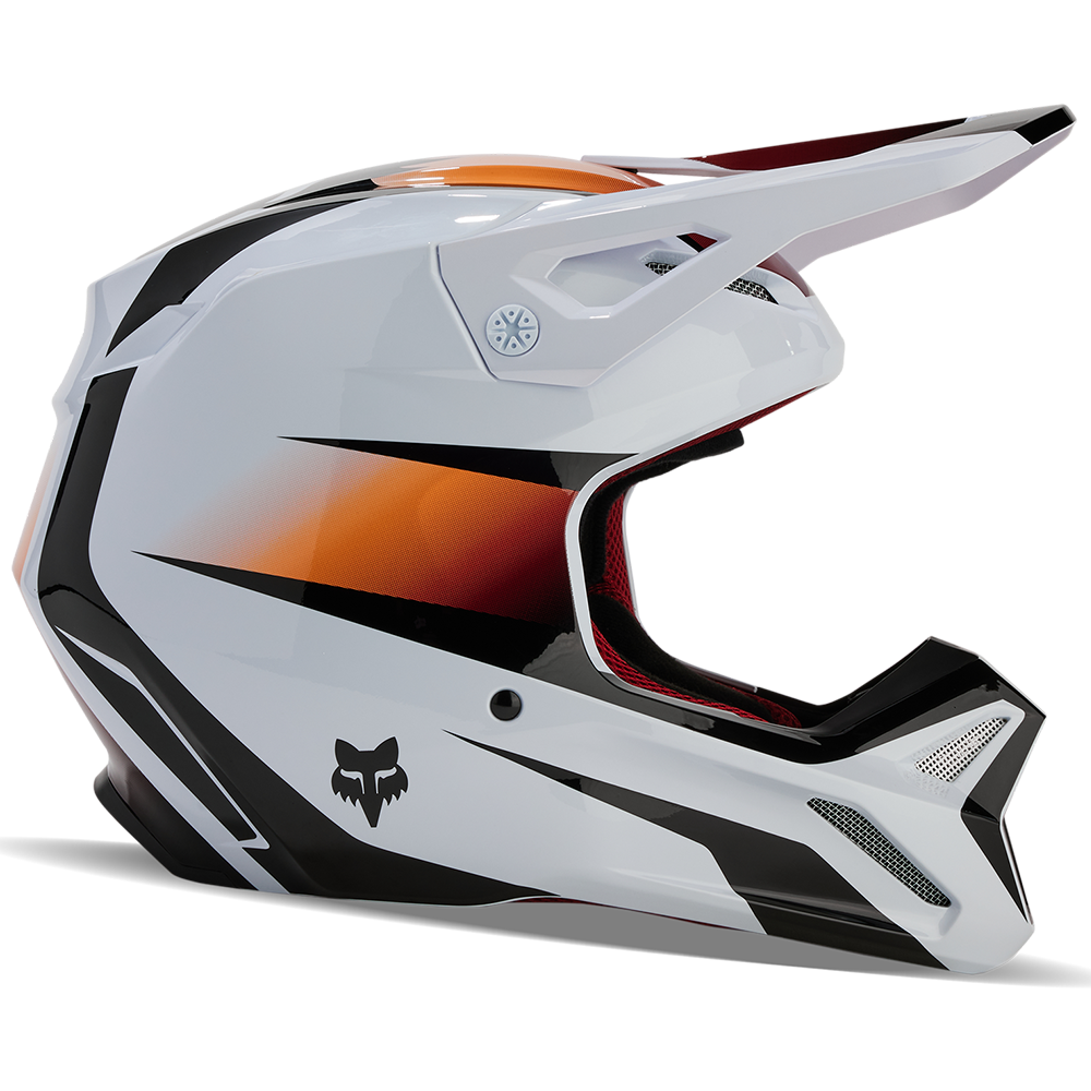 Fox V1 Flora Helmet (White/Black)