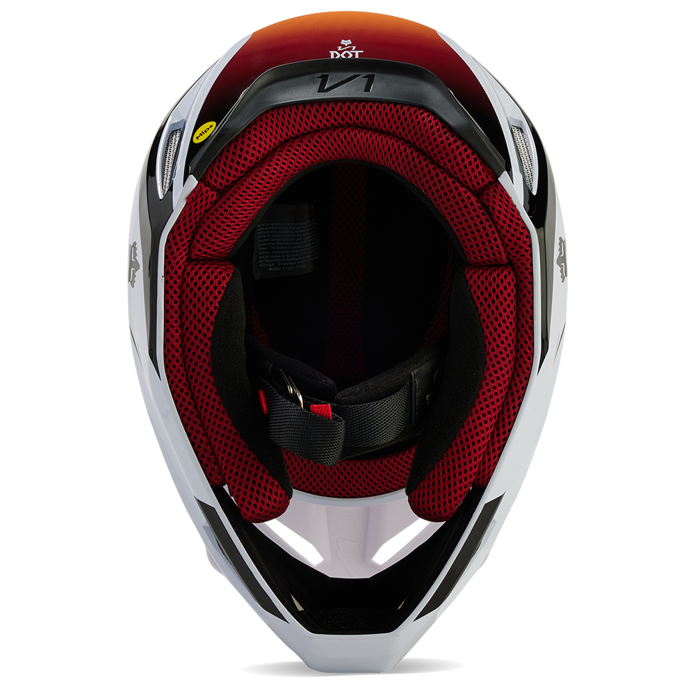 Fox V1 Flora Helmet (White/Black)
