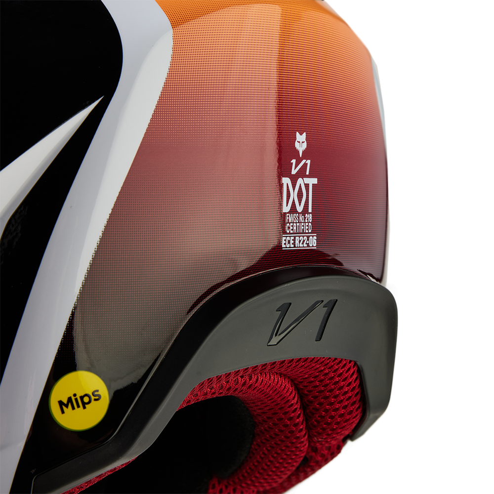 Fox V1 Flora Helmet (White/Black)
