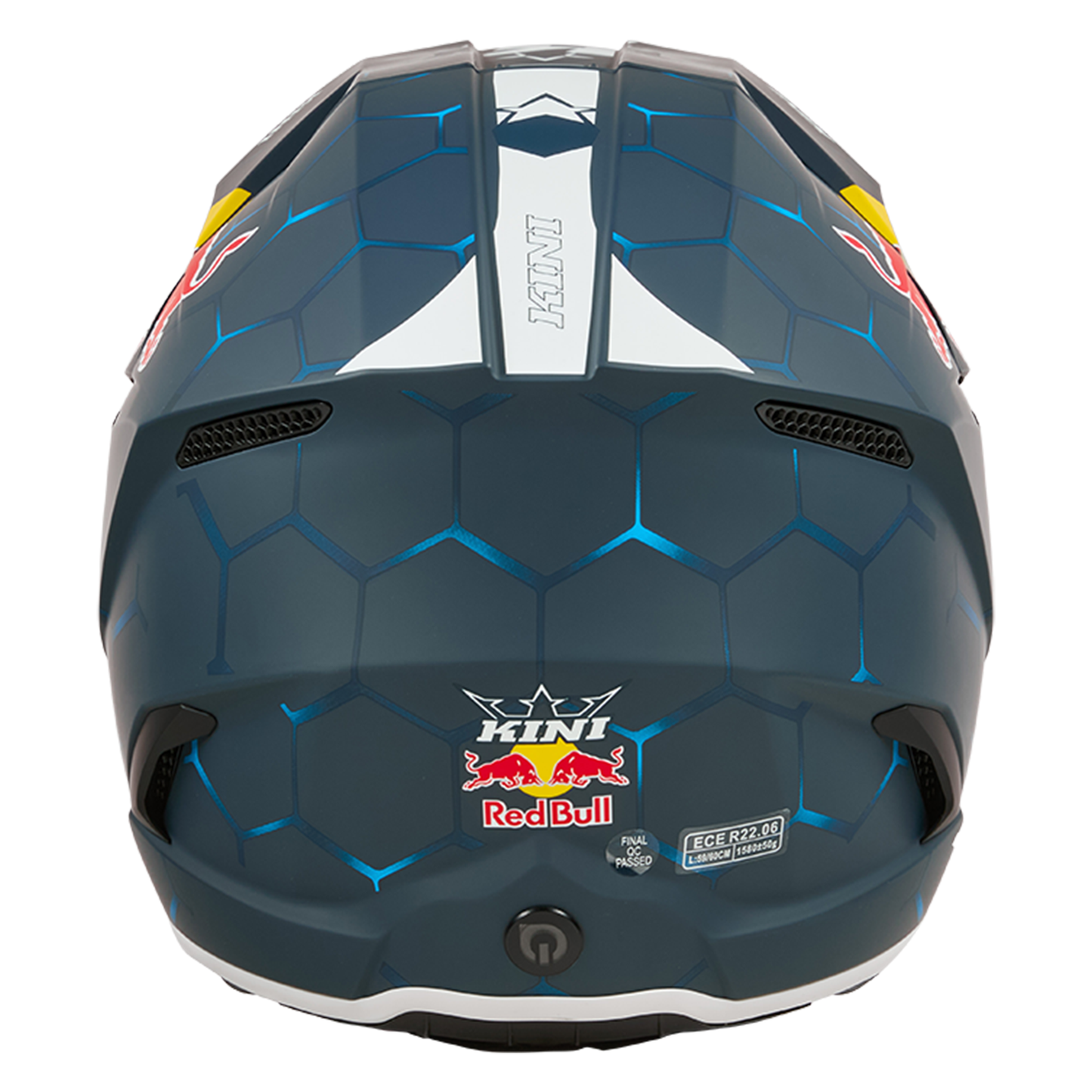 Kini Red Bull MX3 1.0 Helmet - DOT/ECE22.06 (Blue/White)