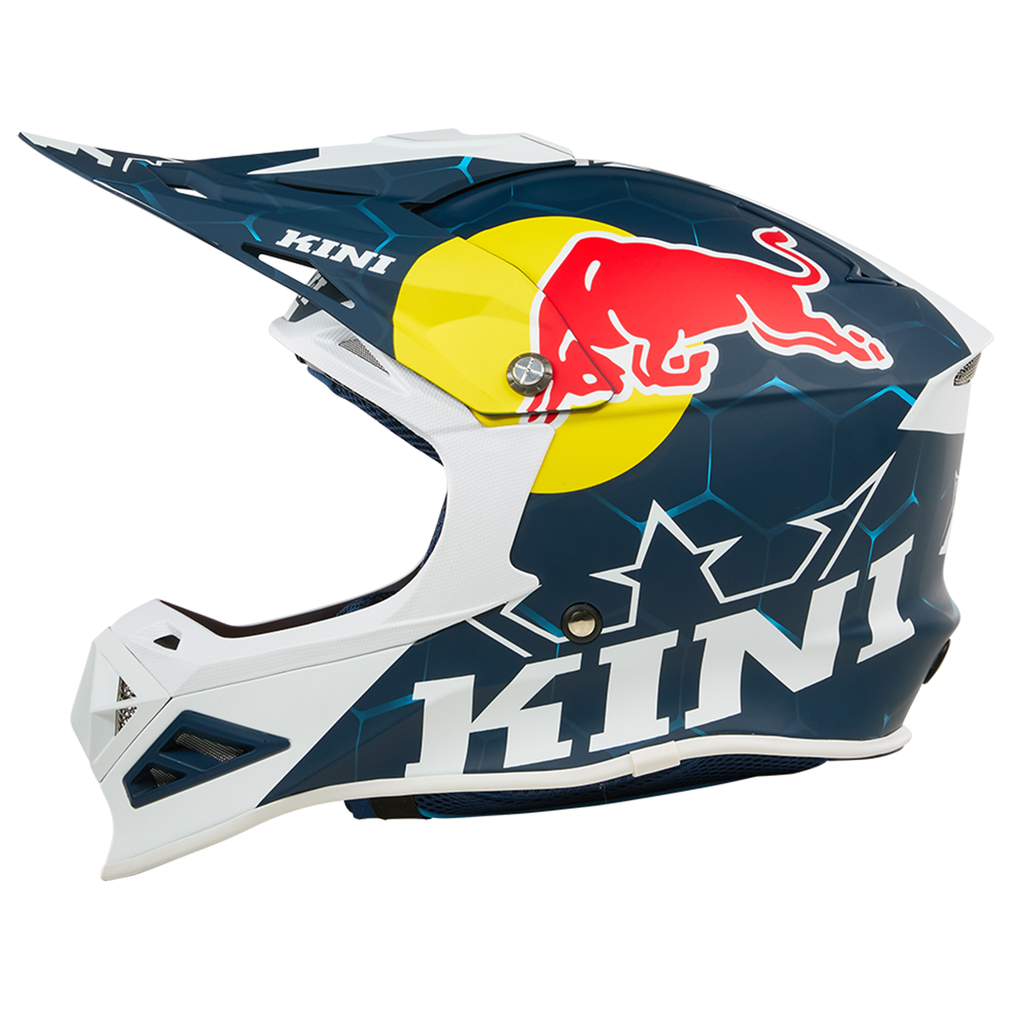 Kini Red Bull MXC1 1.0 Helmet - ECE22.06 (Blue/White)