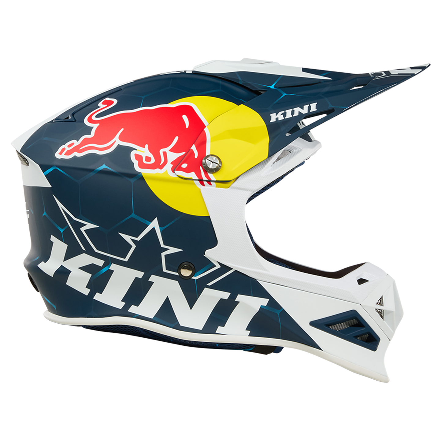 Kini Red Bull MXC1 1.0 Helmet - ECE22.06 (Blue/White)