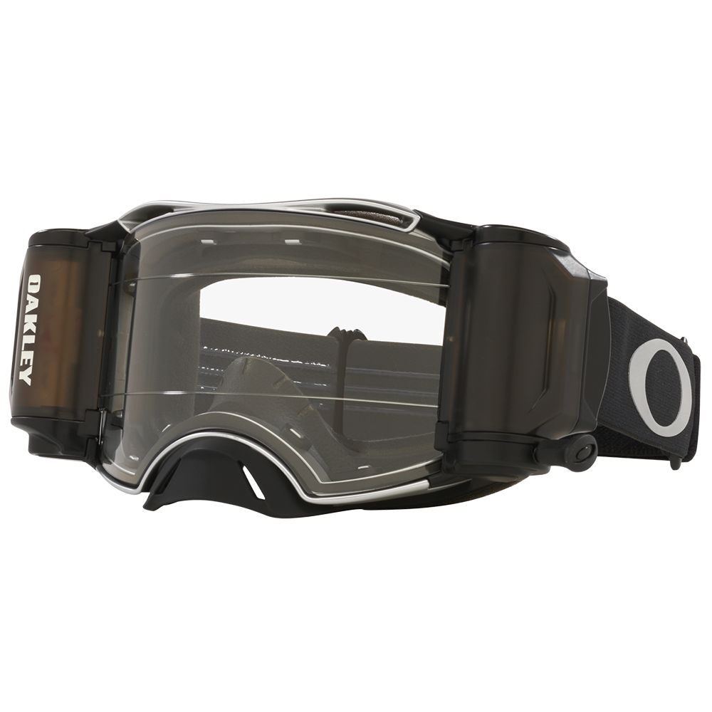 Oakley Airbrake Tuff Blocks Goggles with clear Roll Off- Clear