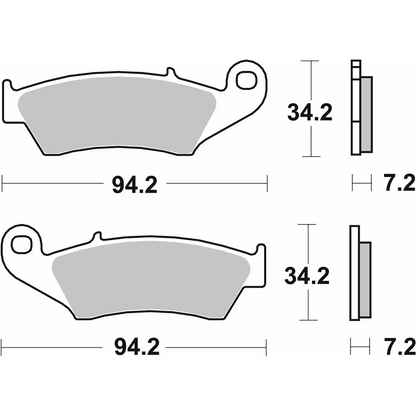 SBS Sintered Brake Pads - 694SI