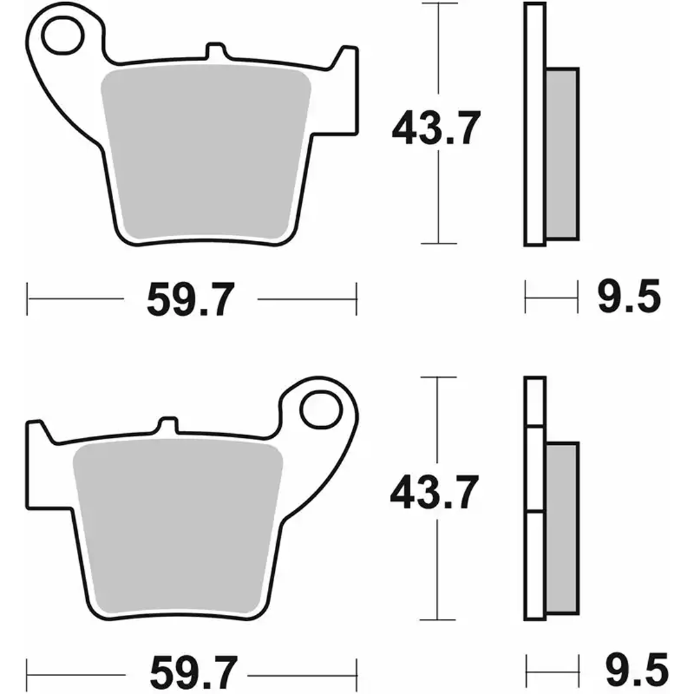 SBS Sintered Brake Pads - 777SI