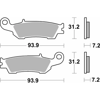 SBS Sintered Brake Pads - 840SI