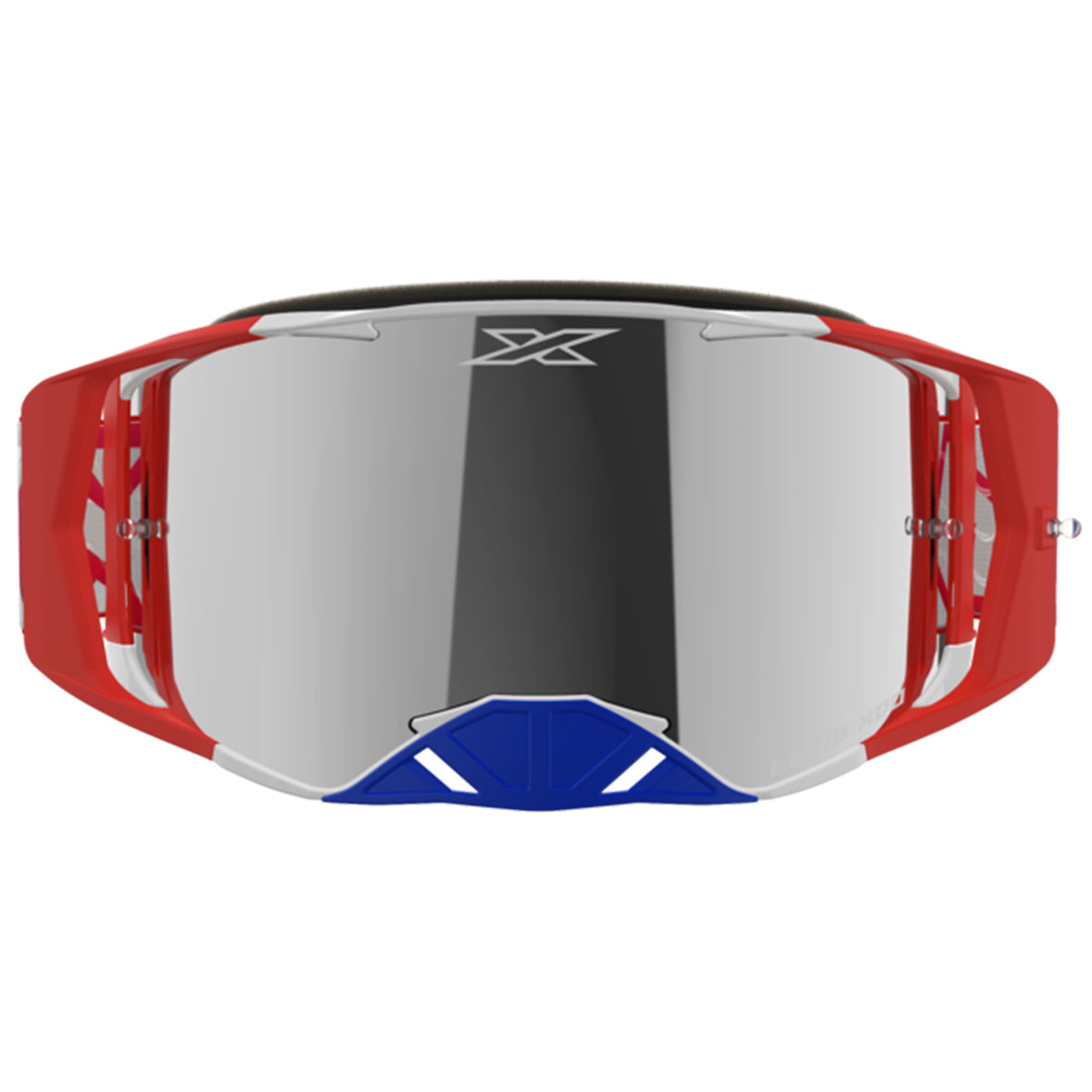 EKS Lucid Goggle - Red/White/Blue (Mirror Silver Lens)