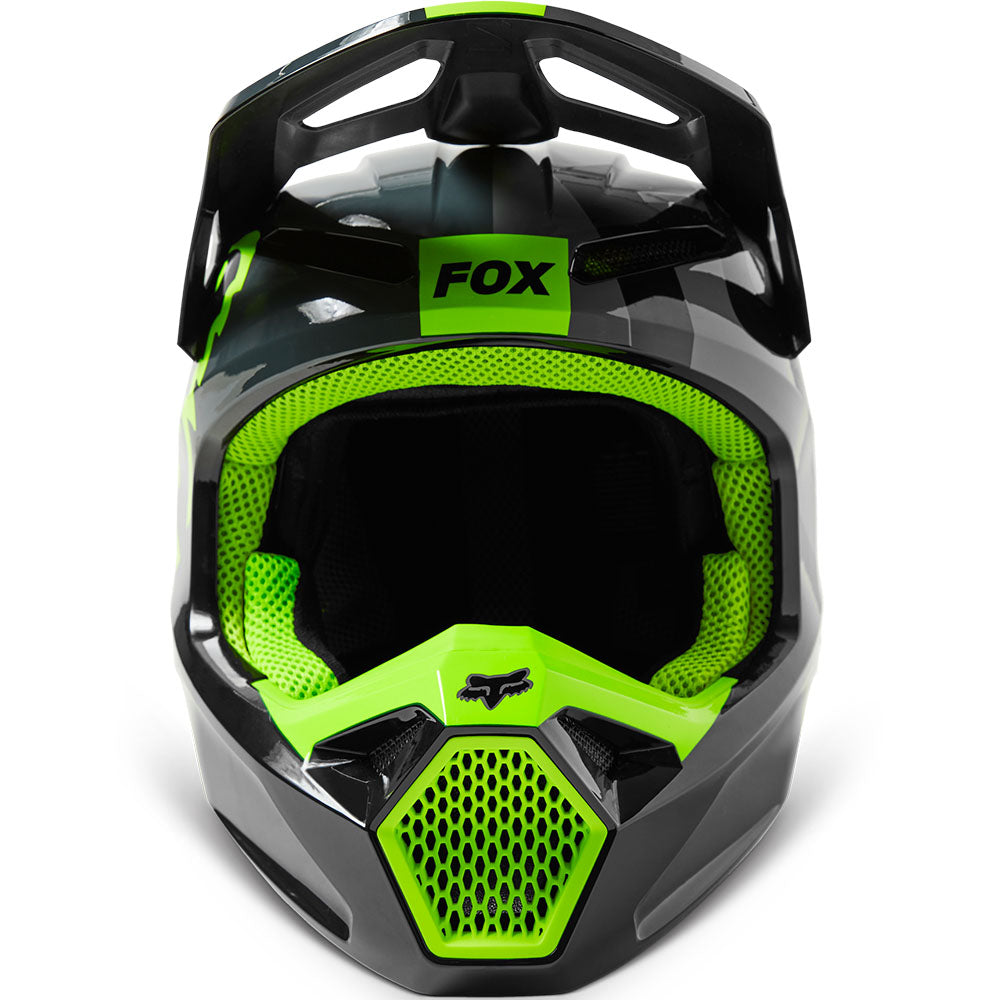 Fox Youth V1 Xpozr Helmet, DOT/ECE (Black/Grey)
