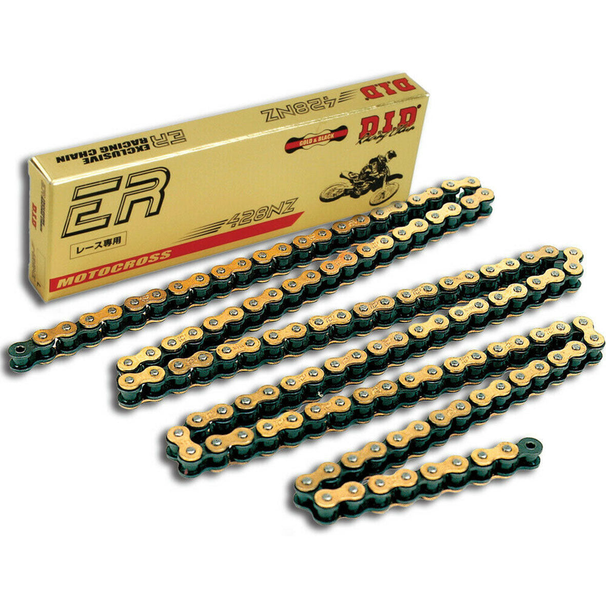 DID 428NZ 132 Link Racing Chain (Gold/Black) Off Road
