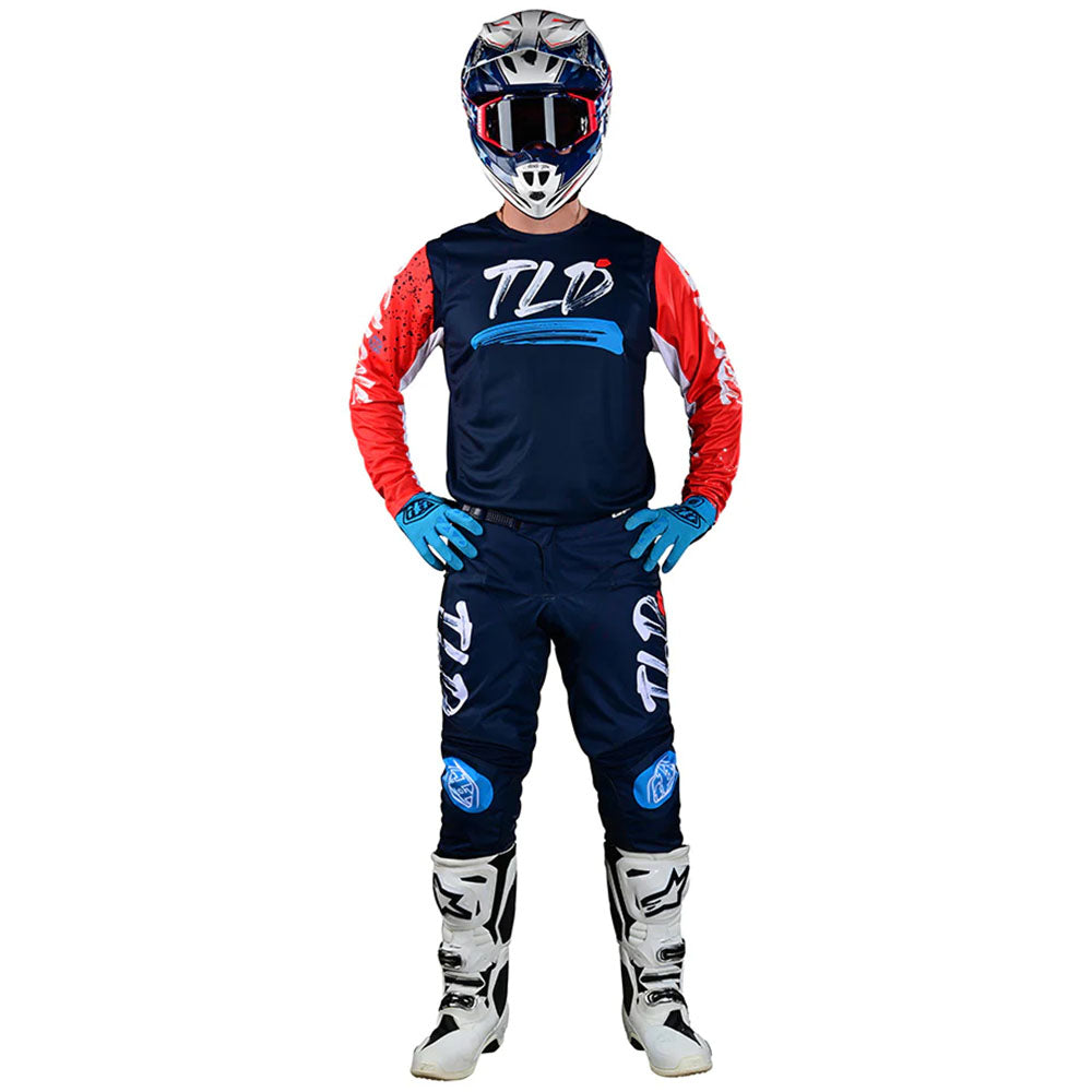 Troy Lee Designs GP Pro Particle Gear Combo (Navy/Orange)