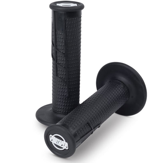 Protaper Clamp-on Half-Waffle Grips (Black/Black)