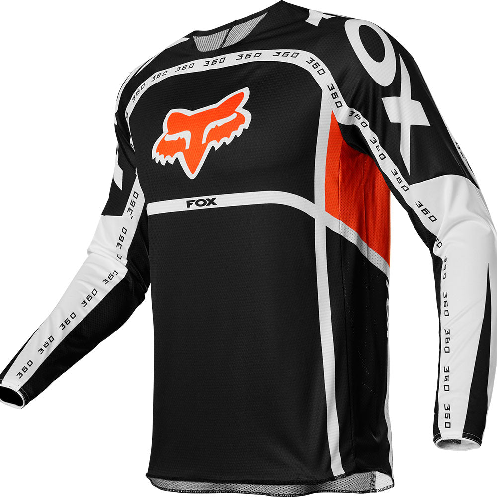 Fox 360 Dvide Jersey (Black/White/Orange)