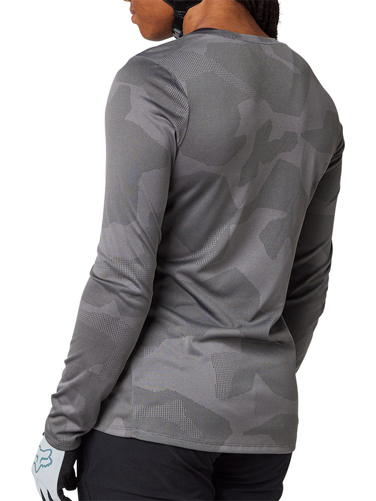 Fox Women's Ranger Long Sleeve MTB Jersey (Grey)