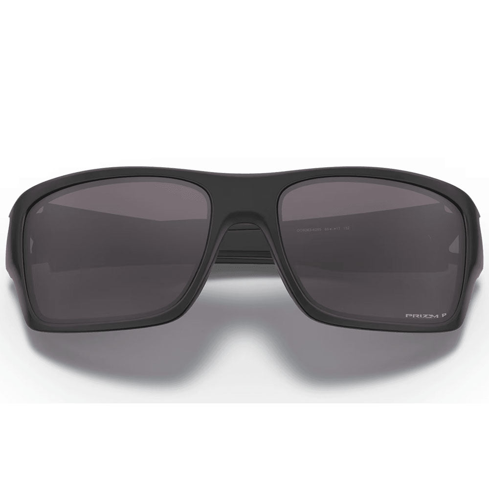 Oakley Turbine Sunglasses - Prizm Grey Polarized Lenses (Matte Black Frame)