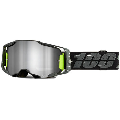 100% Armega Goggles - Antibia (Mirror Silver Flash Lens)