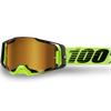 100% Armega Goggles - Neon Yellow (Mirror Gold Lens)