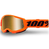 100% Youth Strata 2 Goggles - Neon Orange (Mirror Gold Lens)