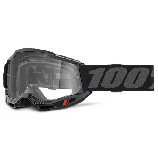 100% Accuri 2 OTG Goggles - Black (Clear Lens)