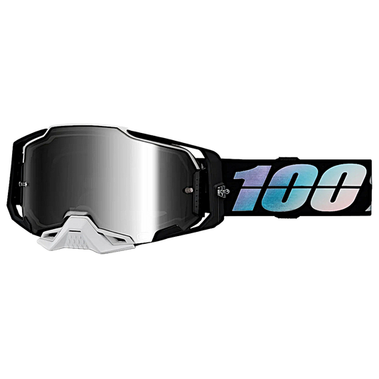 100% Armega Goggles - Krisp (Mirror Silver Lens)