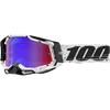 100% Racecraft 2 Goggles - Trinity (Mirror Red/Blue Lens)