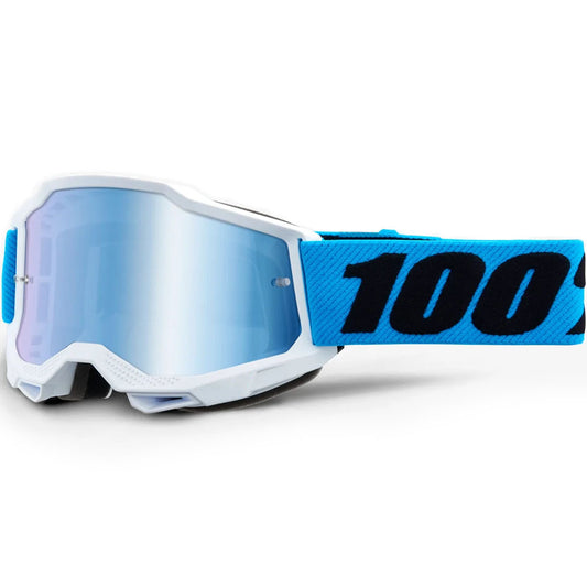 100% Youth Accuri 2 Goggles - Novel (Mirror Blue Lens)