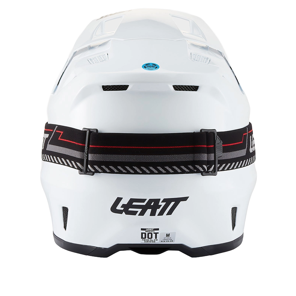 Leatt Moto 8.5 Helmet and 5.5 Goggles (White V27)